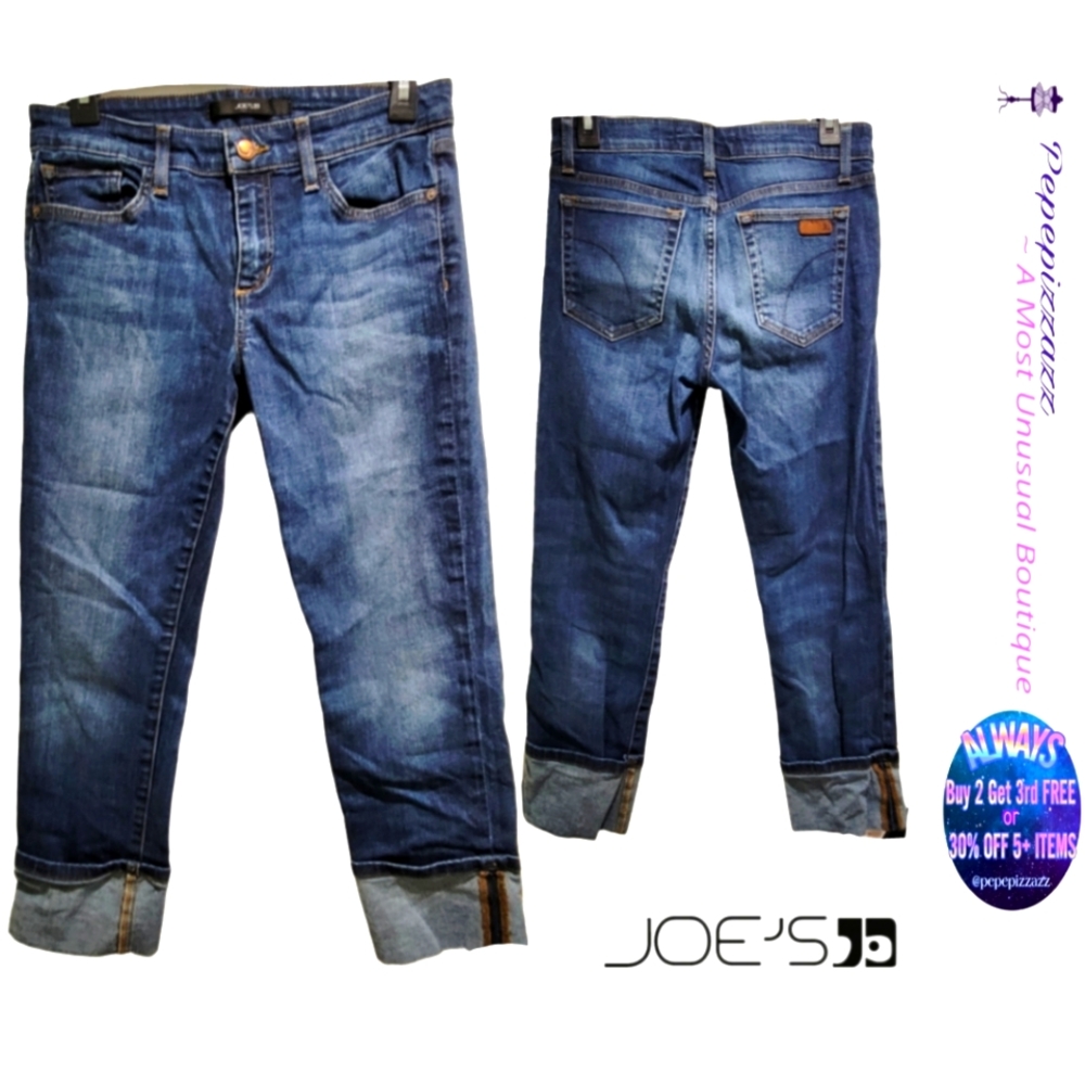 JOE'S JEANS 👖 CAPRI FOLDED HEM CROPPED STRETCH 28x22
